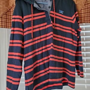 L.L.Bean striped rugby hoodie